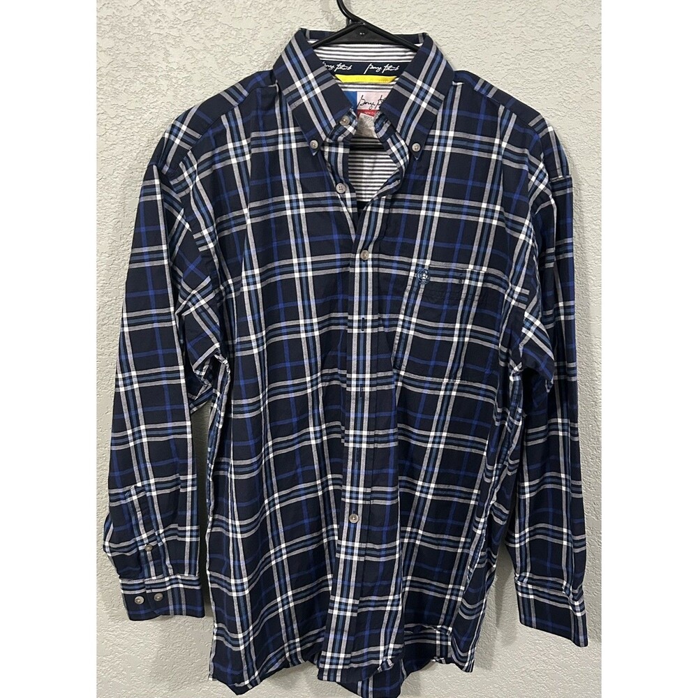 Wrangler George Strait Cowboy Cut Men's M Plaid Long Sleeve Button-Up Shirt